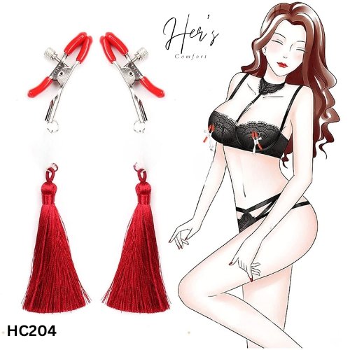 Tassel Rhinestone Breast Nipple Clip Chain