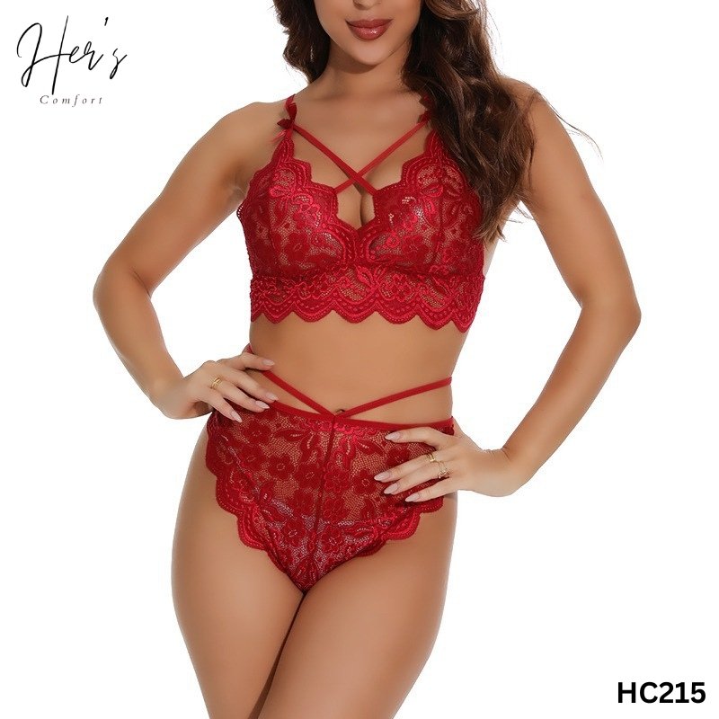 Strappy Bralette Babydoll Lingerie