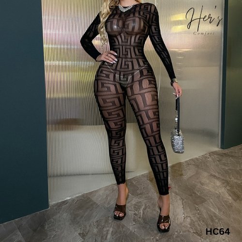 VaVaBold Fashion Mesh Catsuit Bodystocking
